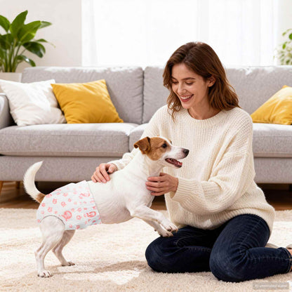 Disposable Dog Diaper Female 30 pcs White S
