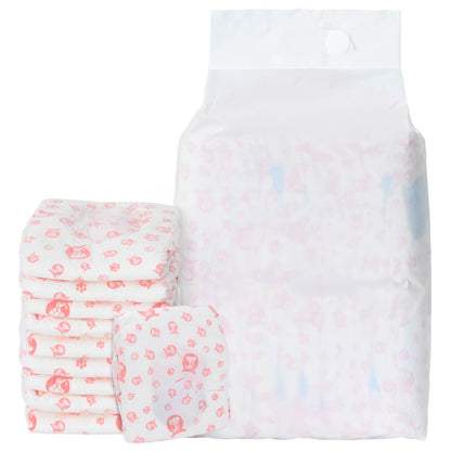 Disposable Dog Diaper Female 30 pcs White S