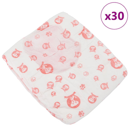Disposable Dog Diaper Female 30 pcs White S