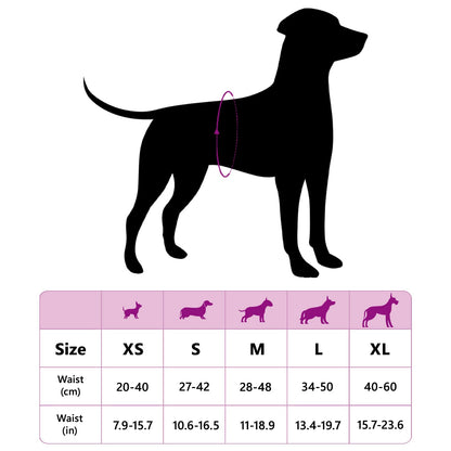 Disposable Dog Diaper Female 30 pcs White M