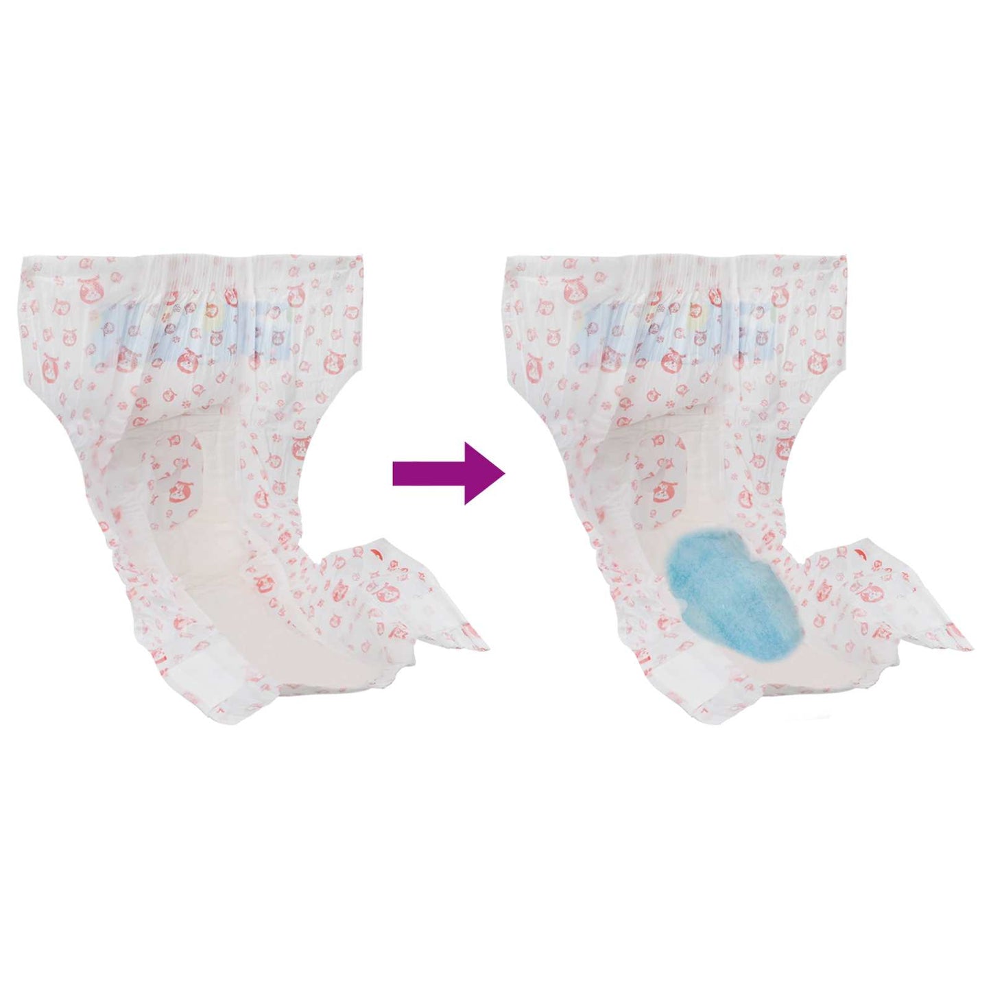 Disposable Dog Diaper Female 30 pcs White XL