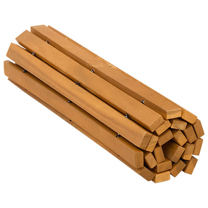 Bath Mat Brown 60 x 40 cm Solid Acacia Wood