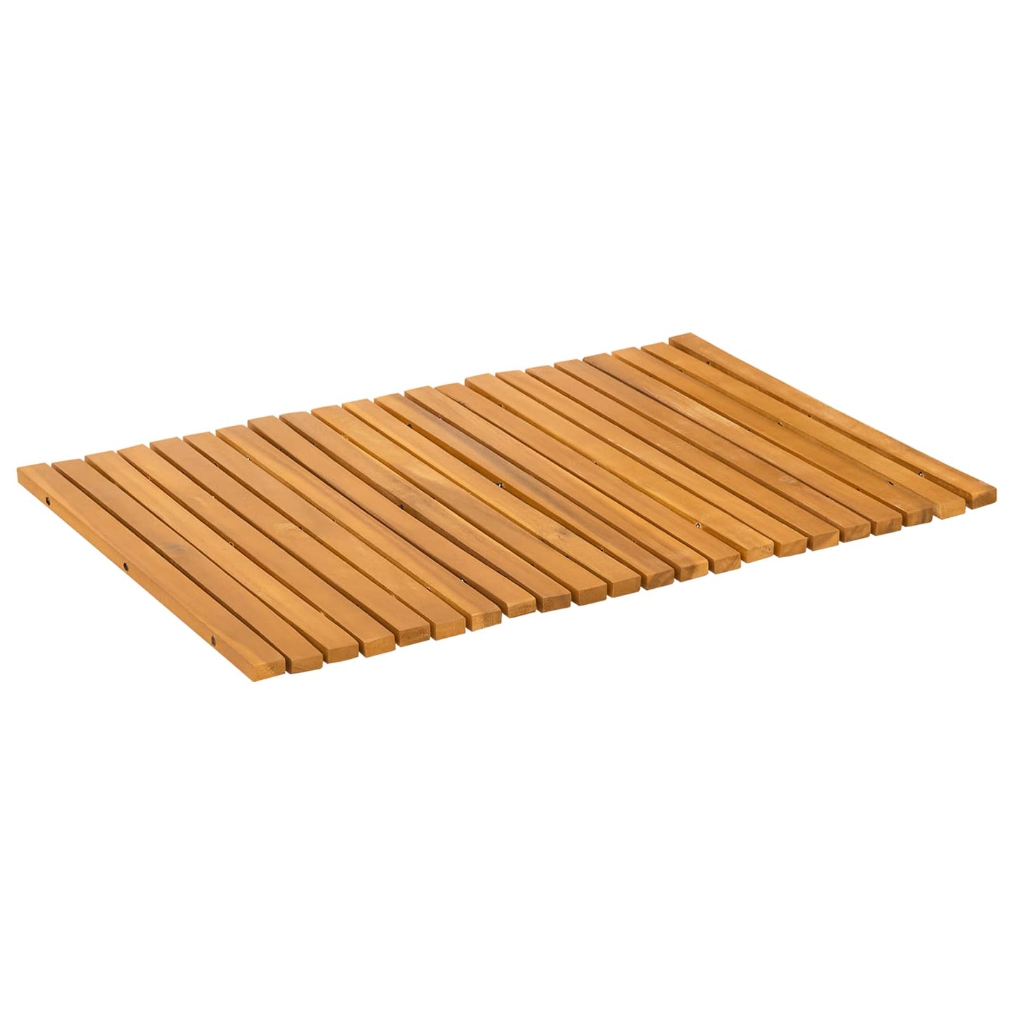 Bath Mat Brown 60 x 40 cm Solid Acacia Wood