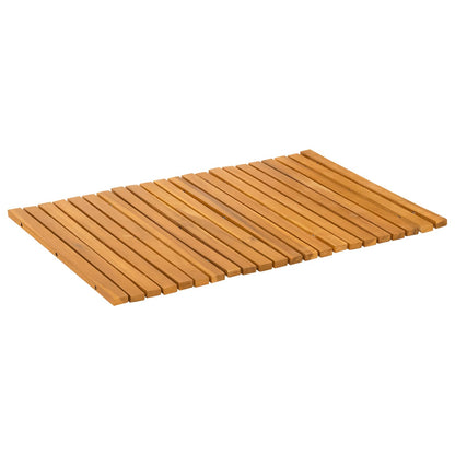 Bath Mat Brown 60 x 40 cm Solid Acacia Wood