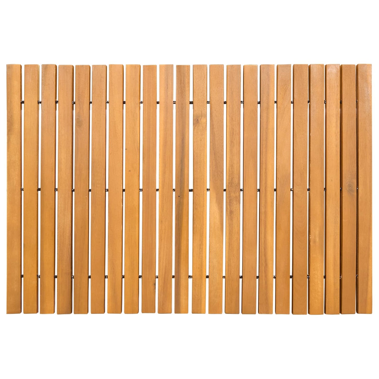 Bath Mat Brown 60 x 40 cm Solid Acacia Wood