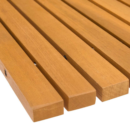 Bath Mat Folding Brown 80 x 50 cm Solid Acacia Wood