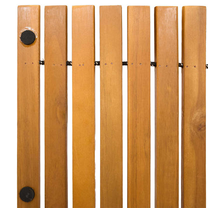 Bath Mat Folding Brown 80 x 50 cm Solid Acacia Wood