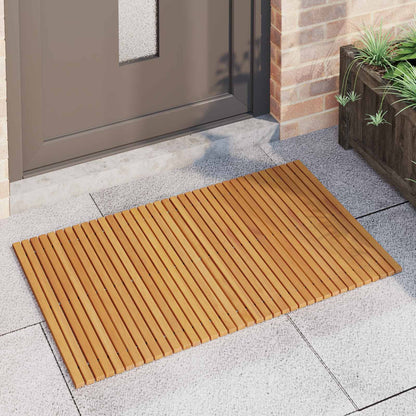 Bath Mat Folding Brown 100 x 60 cm Solid Acacia Wood