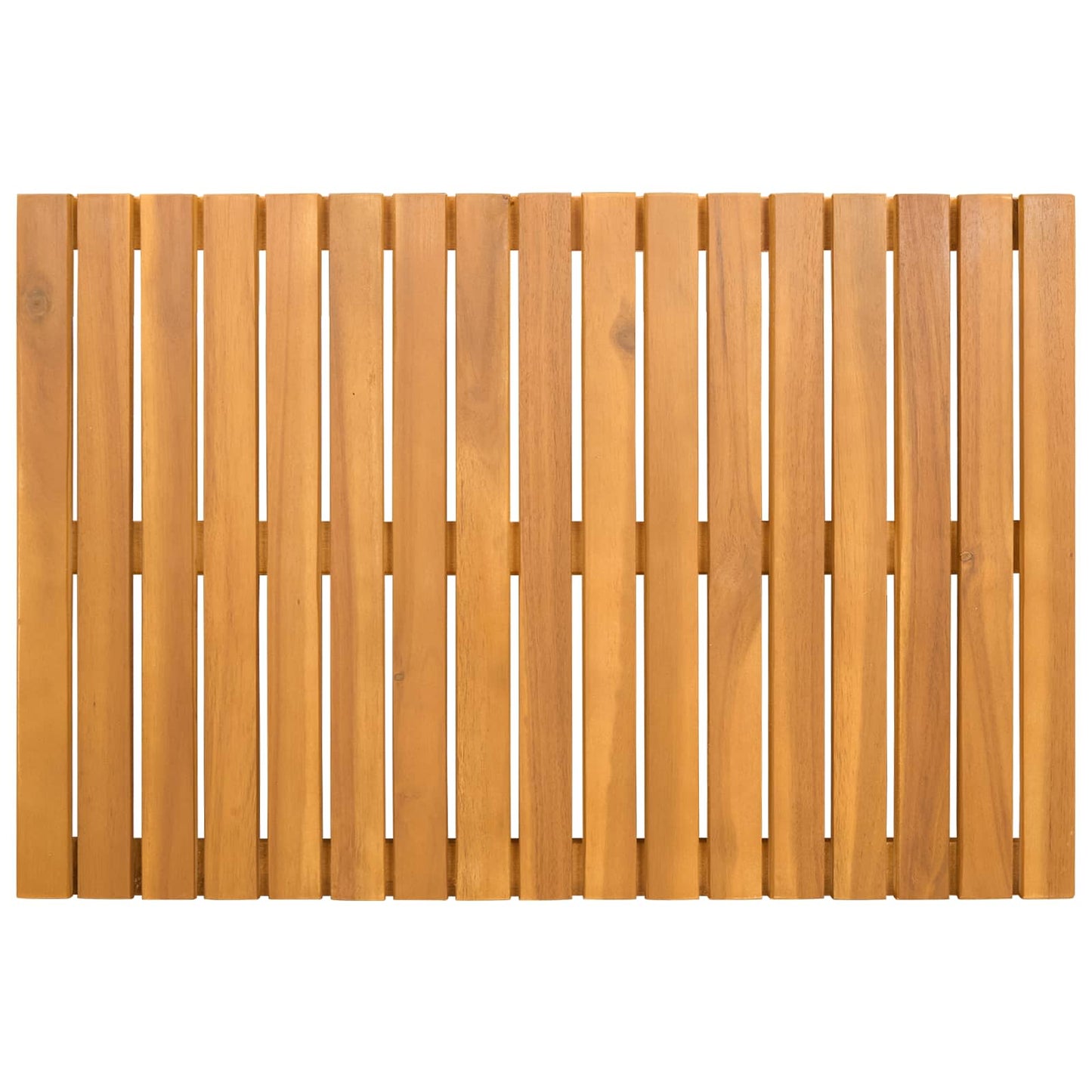 Bath Mat Plain Brown 60 x 40 cm Wood