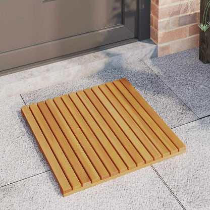 Bath Mat Plain Brown 50 x 50 cm Wood
