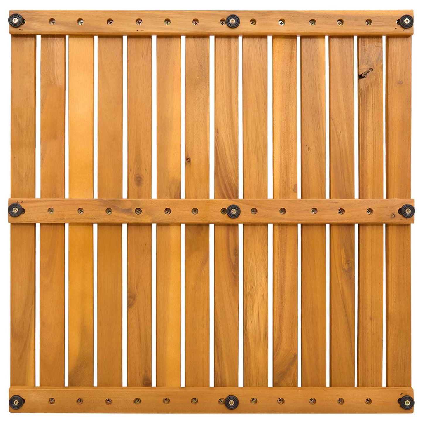 Bath Mat Plain Brown 50 x 50 cm Wood