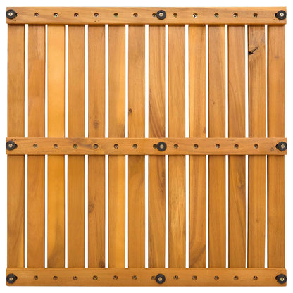 Bath Mat Plain Brown 50 x 50 cm Wood