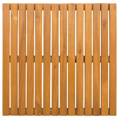 Bath Mat Plain Brown 50 x 50 cm Wood