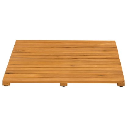 Bath Mat Plain Brown 50 x 50 cm Wood