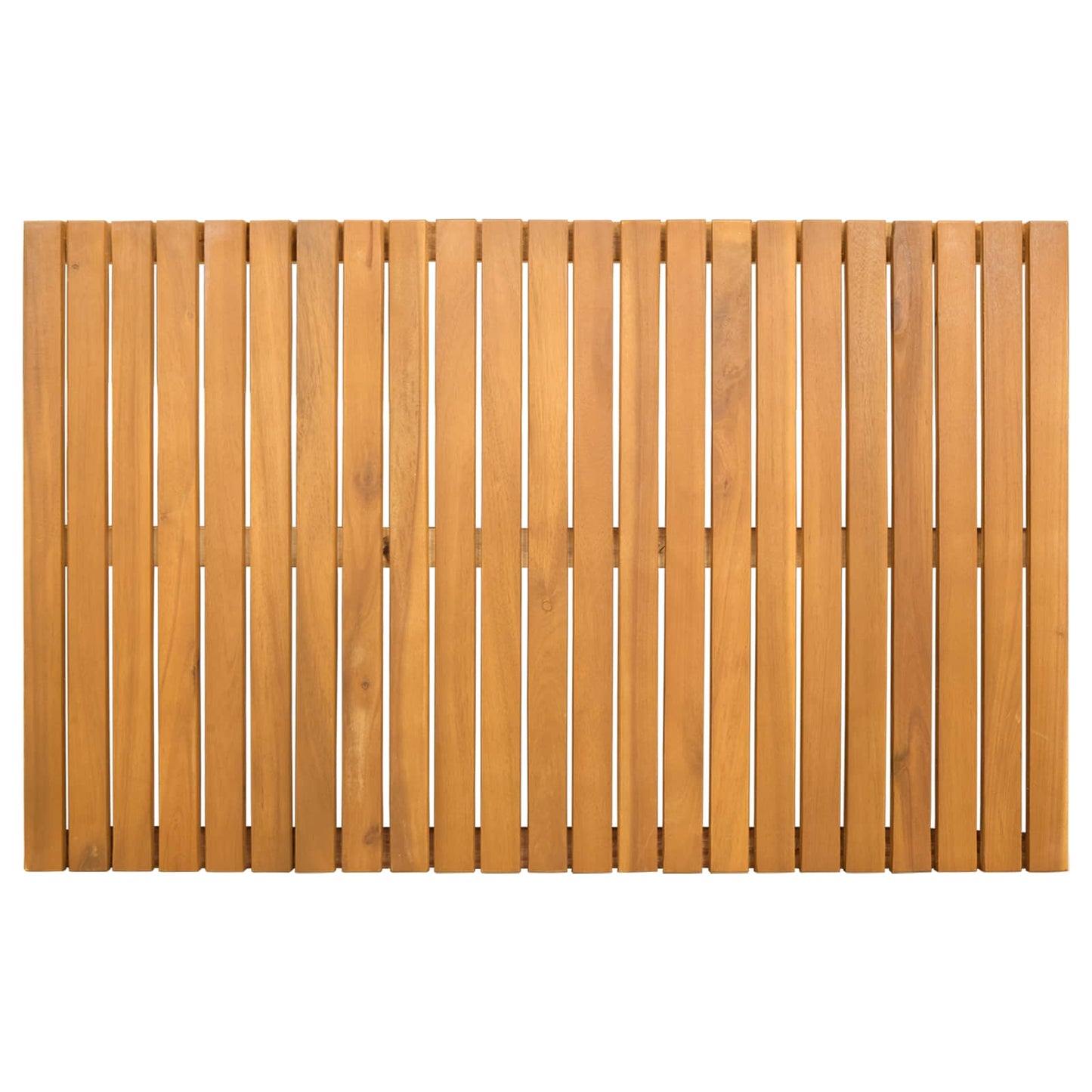 Bath Mat Plain Brown 80 x 50 cm Wood