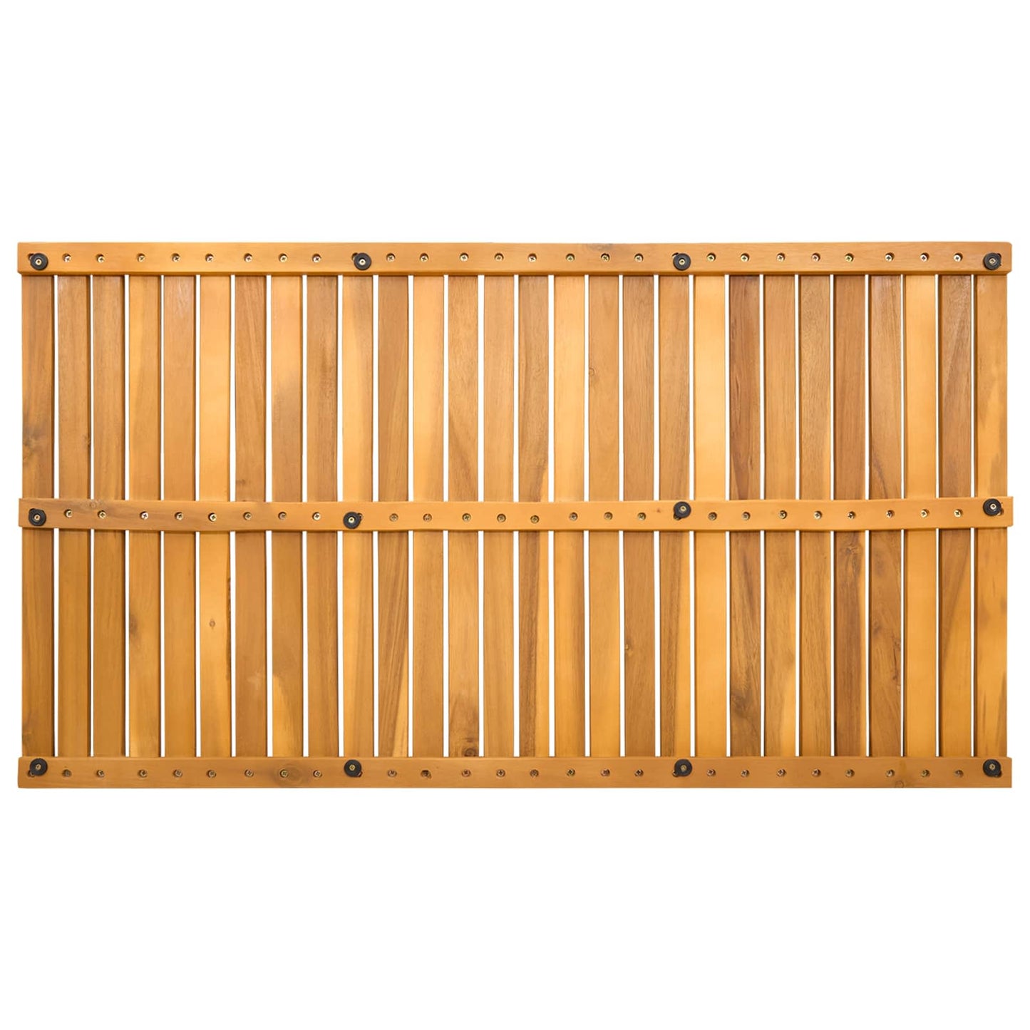 Bath Mat Plain Brown 100 x 55 cm Wood