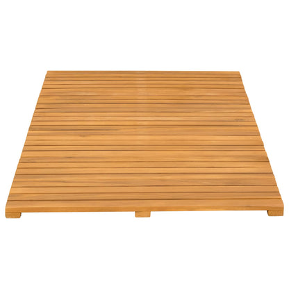 Bath Mat Plain Brown 100 x 55 cm Wood