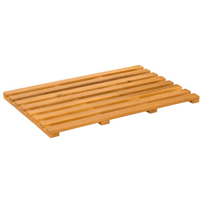 Bath Mat Plain Brown 56 x 37 x 2.5 cm Wood