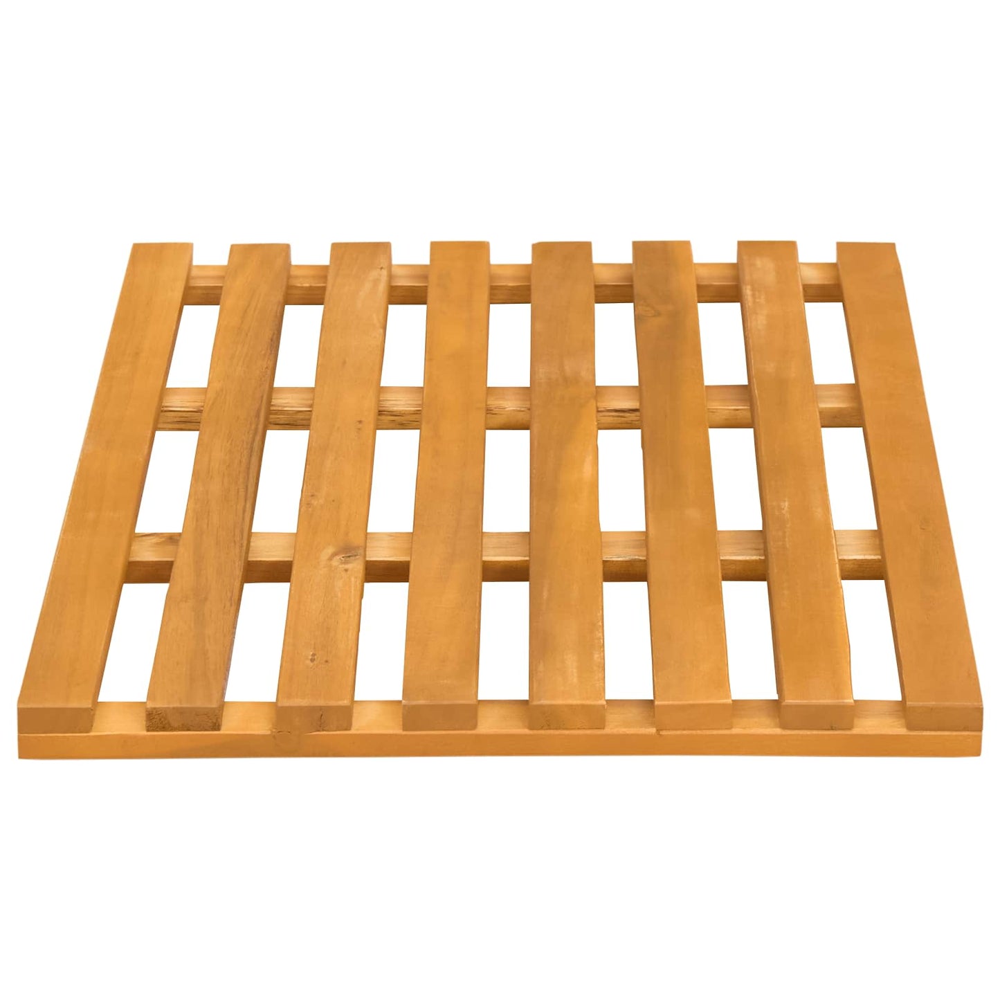 Bath Mat Plain Brown 56 x 37 x 2.5 cm Wood