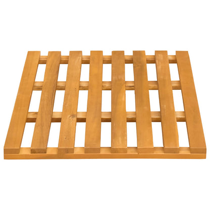 Bath Mat Plain Brown 56 x 37 x 2.5 cm Wood