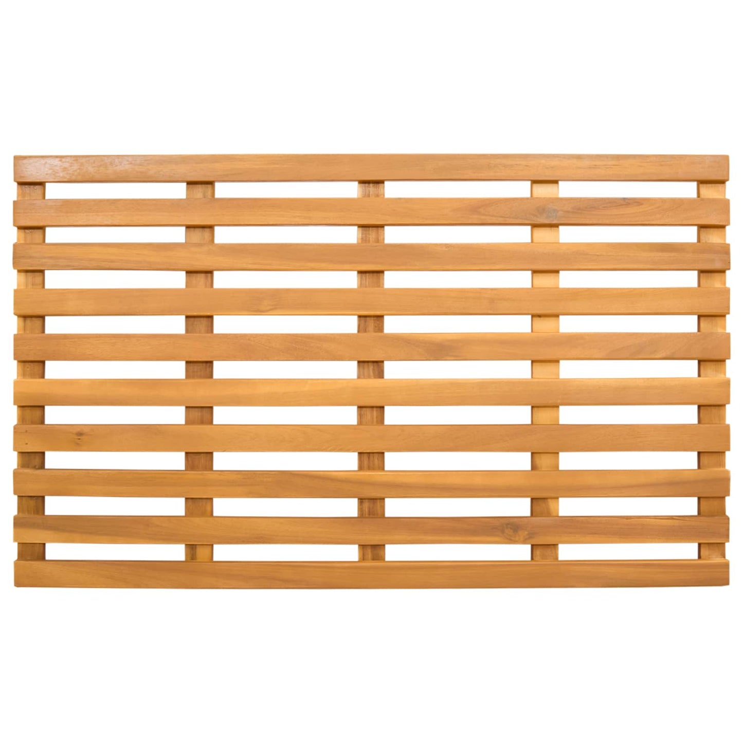 Bath Mat Plain Brown 80 x 48 x 2.5 cm Wood