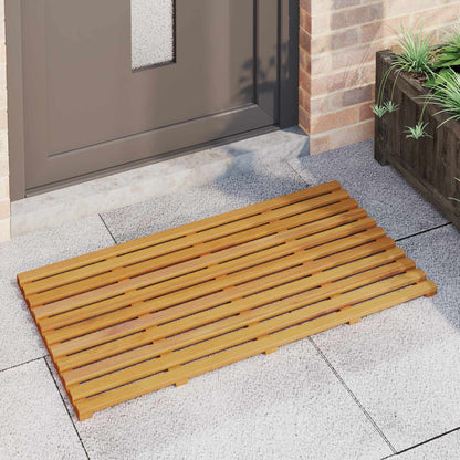 Bath Mat Plain Brown 100 x 53 x 2.5 cm Wood