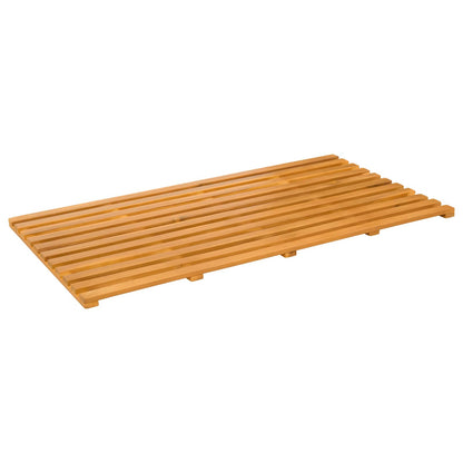 Bath Mat Plain Brown 100 x 53 x 2.5 cm Wood