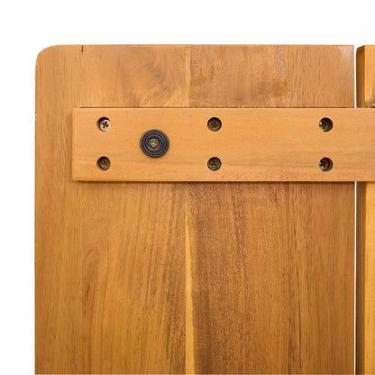 Bath Mat Plain Brown 59 x 40 cm Wood