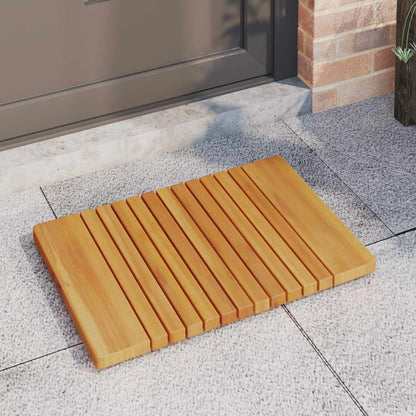 Bath Mat Plain Brown 59 x 40 cm Wood