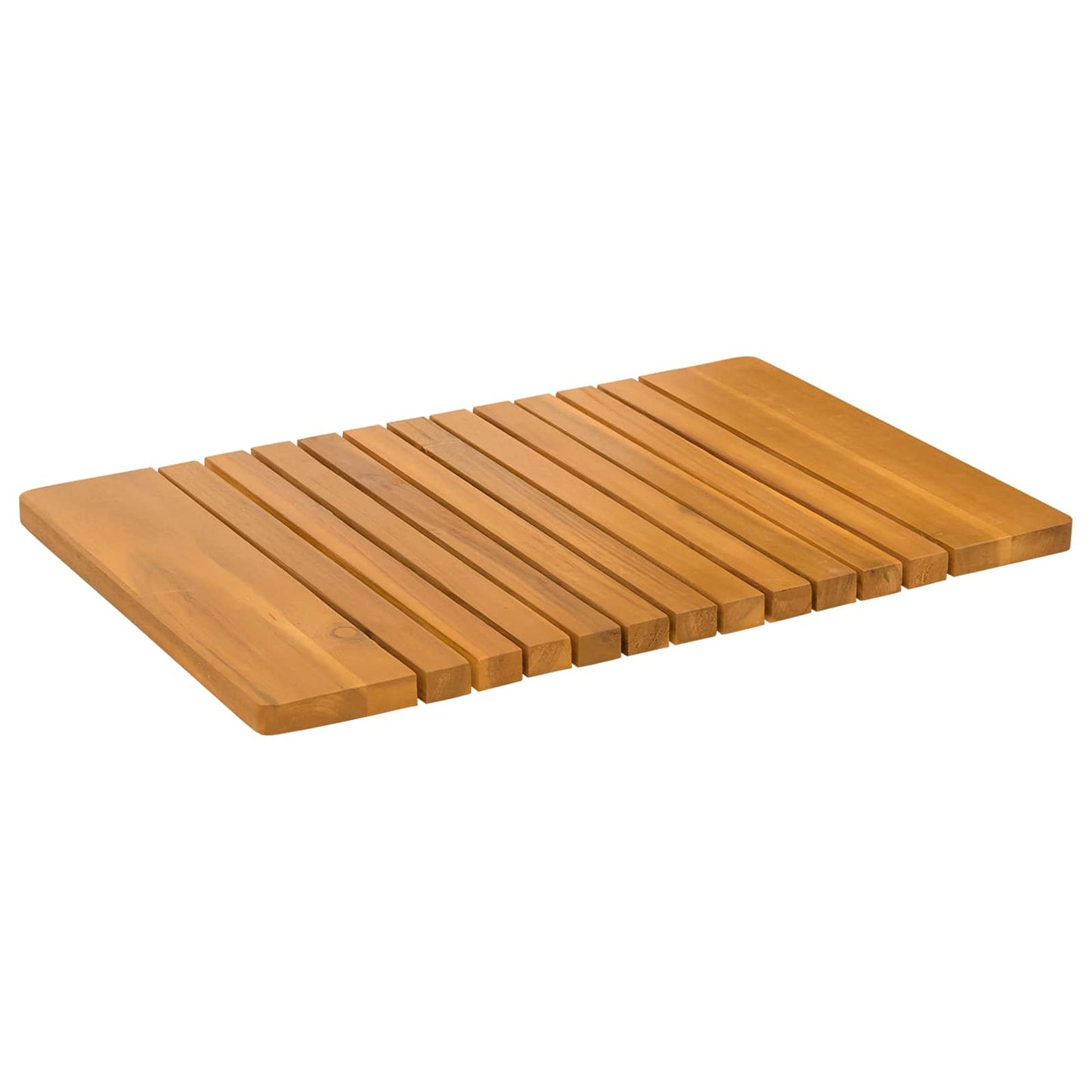Bath Mat Plain Brown 59 x 40 cm Wood