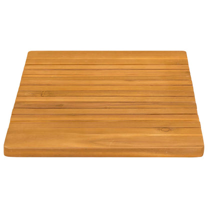 Bath Mat Plain Brown 59 x 40 cm Wood