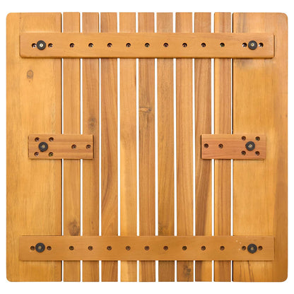 Bath Mat Plain Brown 52 x 50 cm Wood