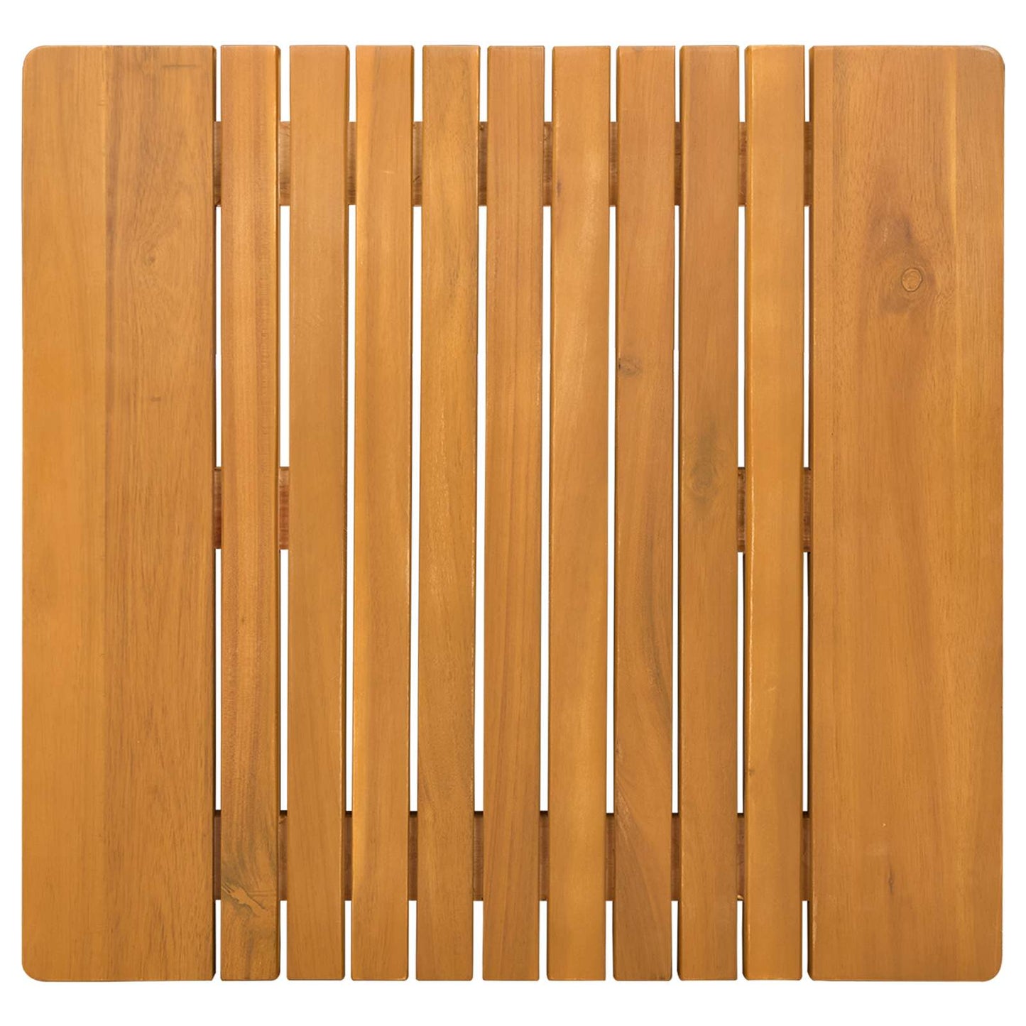 Bath Mat Plain Brown 52 x 50 cm Wood