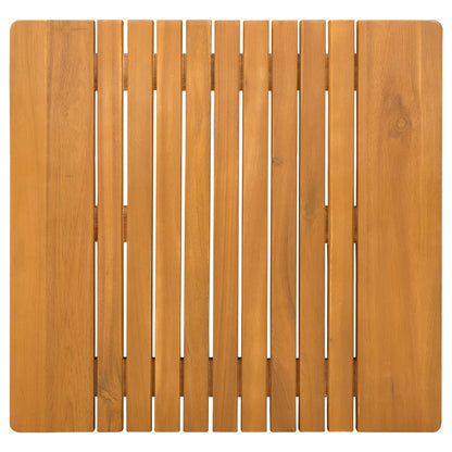 Bath Mat Plain Brown 52 x 50 cm Wood