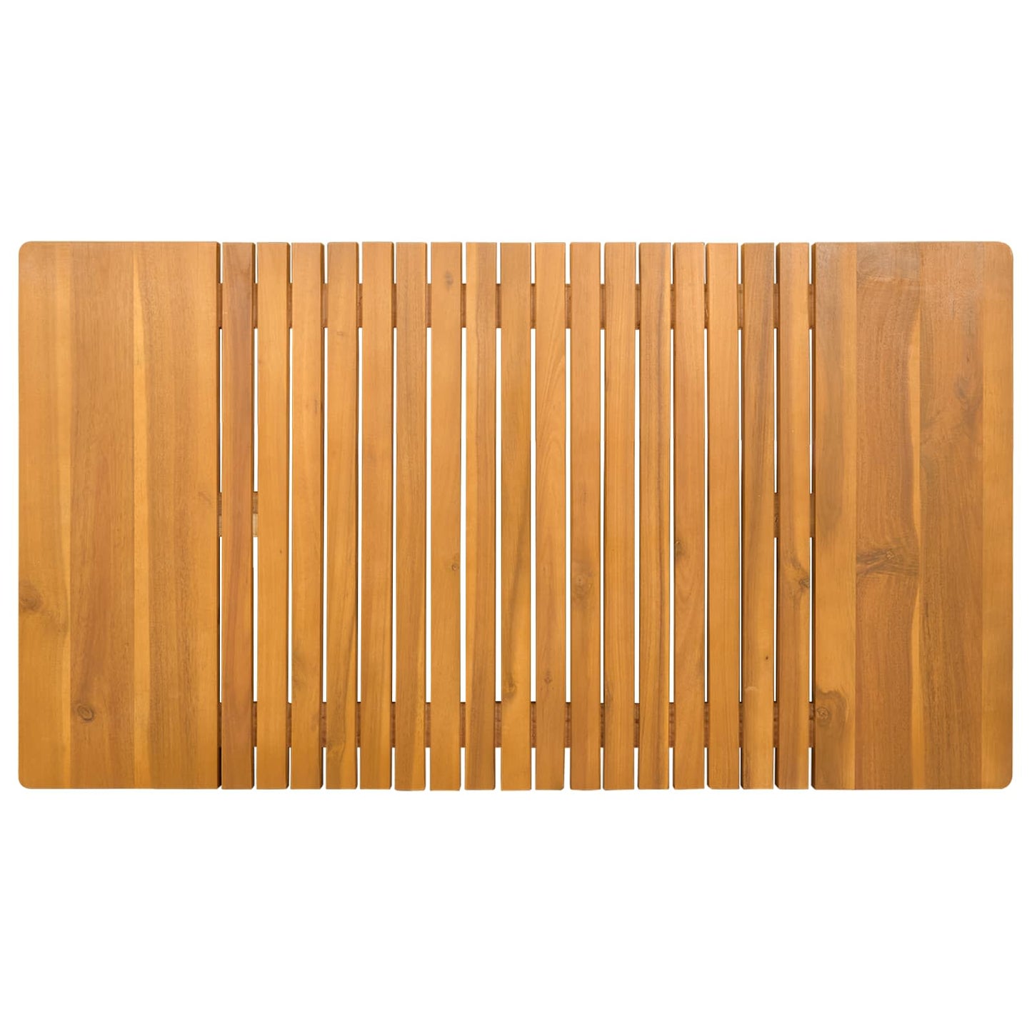 Bath Mat Plain Brown 100 x 55 cm Wood