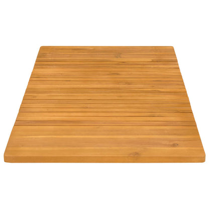 Bath Mat Plain Brown 100 x 55 cm Wood