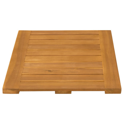 Bath Mat Plain Brown 60 x 40 cm Wood