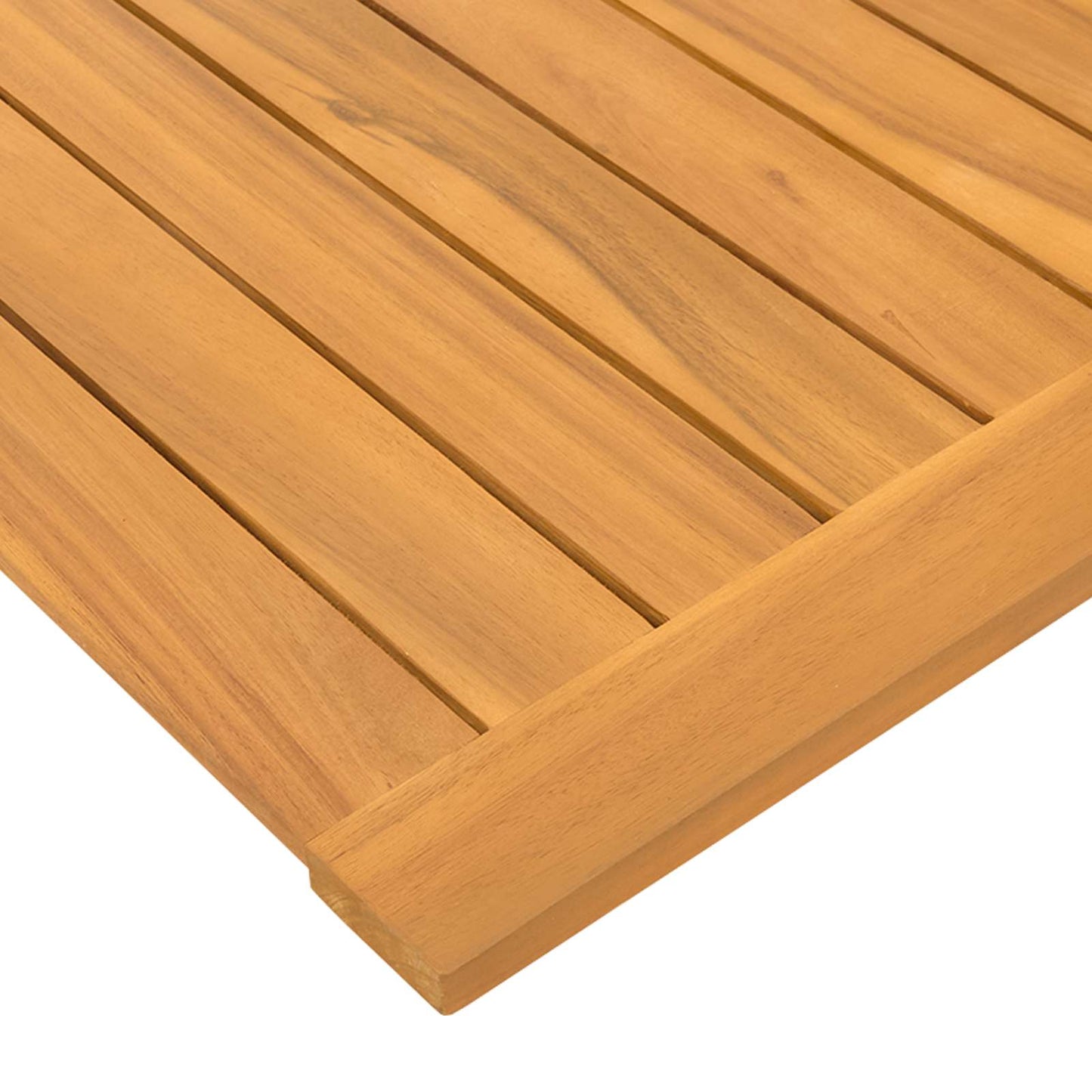 Bath Mat Plain Brown 50 x 50 cm Wood
