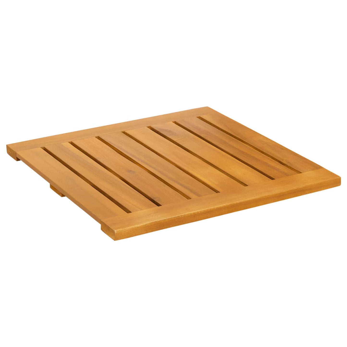 Bath Mat Plain Brown 50 x 50 cm Wood