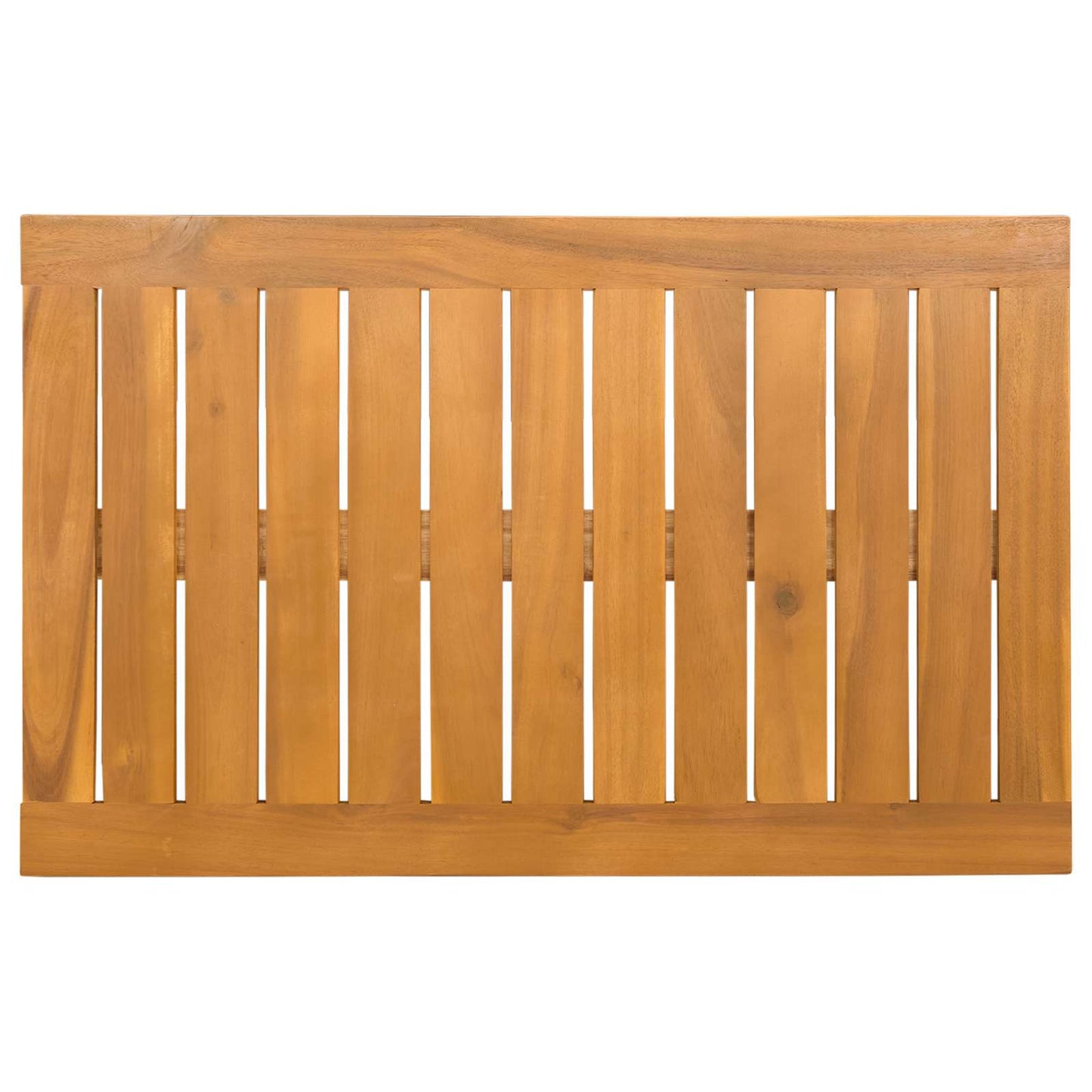 Bath Mat Plain Brown 80 x 50 cm Wood