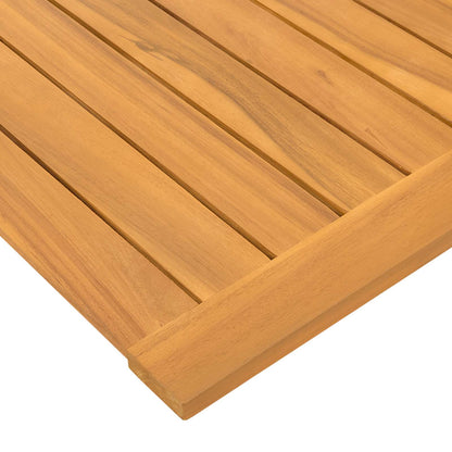 Bath Mat Plain Brown 100 x 55 cm Wood
