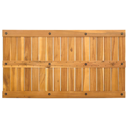Bath Mat Plain Brown 100 x 55 cm Wood