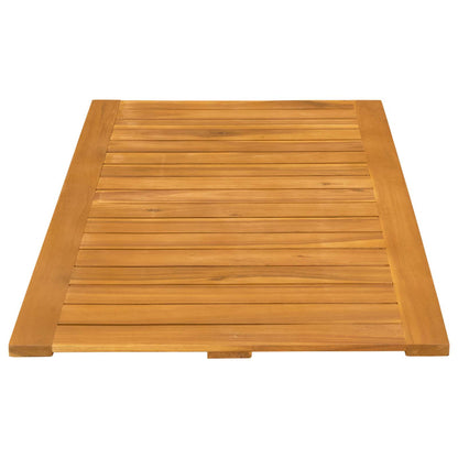 Bath Mat Plain Brown 100 x 55 cm Wood