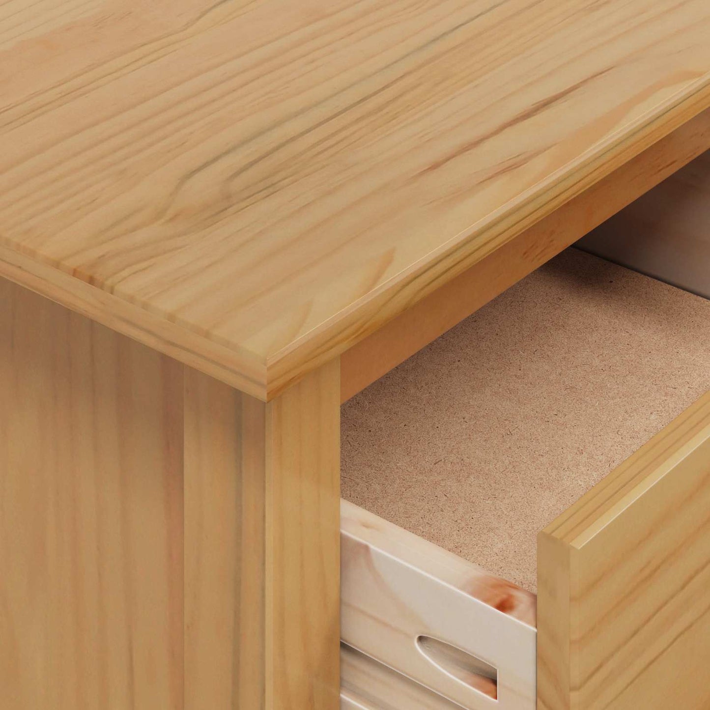 Bedside Cabinet Honey Brown 46 x 35 x 65 cm Solid Pine Wood