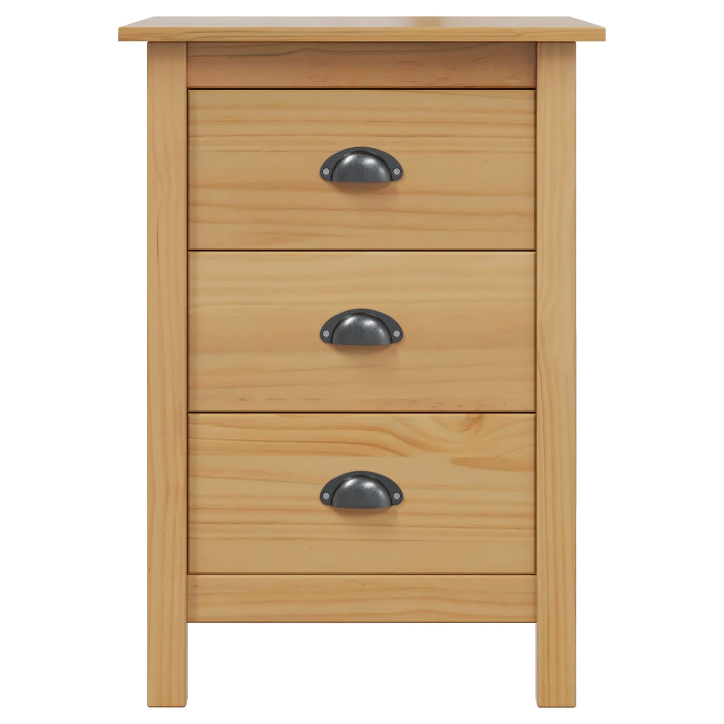 Bedside Cabinet Honey Brown 46 x 35 x 65 cm Solid Pine Wood