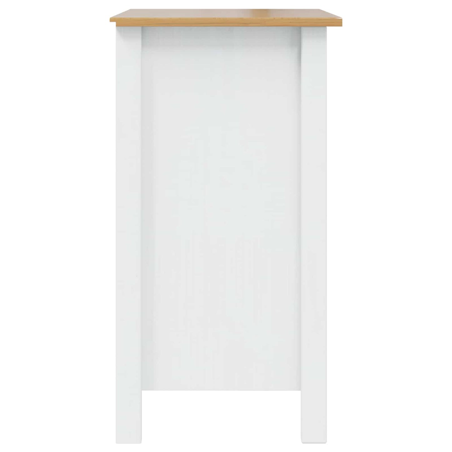 Bedside Cabinet White and Honey Brown 46 x 35 x 65 cm