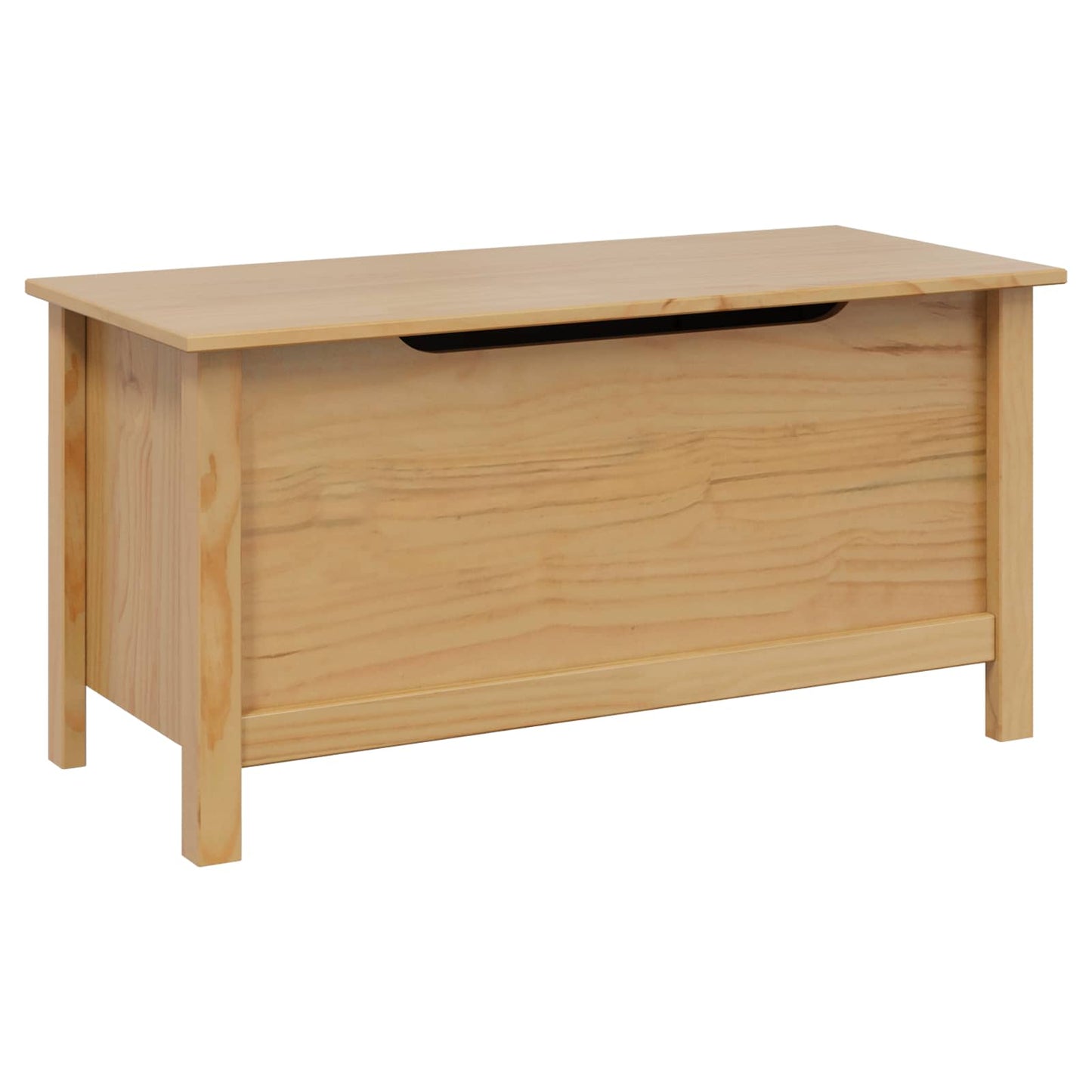 Storage Box HILL Honey Brown 90 x 40 x 45 cm Solid Pine Wood