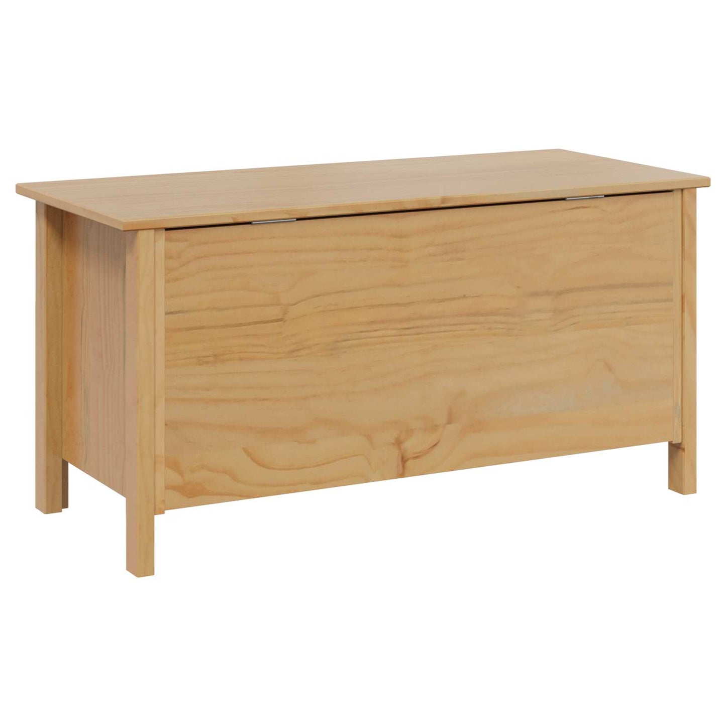 Storage Box HILL Honey Brown 90 x 40 x 45 cm Solid Pine Wood