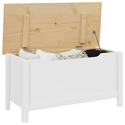 Storage Box HILL White and Honey Brown 90 x 40 x 45 cm