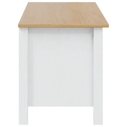 Storage Box HILL White and Honey Brown 90 x 40 x 45 cm